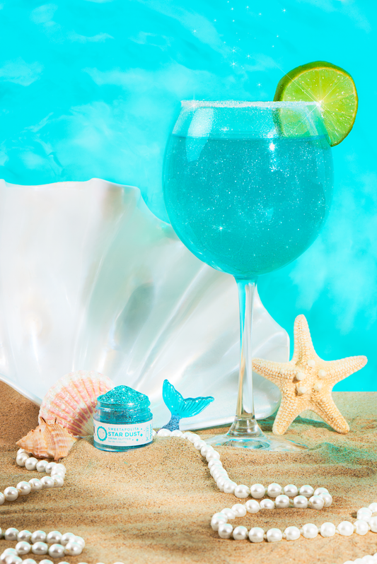 SEASIDE TEAL | Star Dust Edible Drink Glitter 4g jar