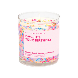 OMG Birthday Sprinkle Candle