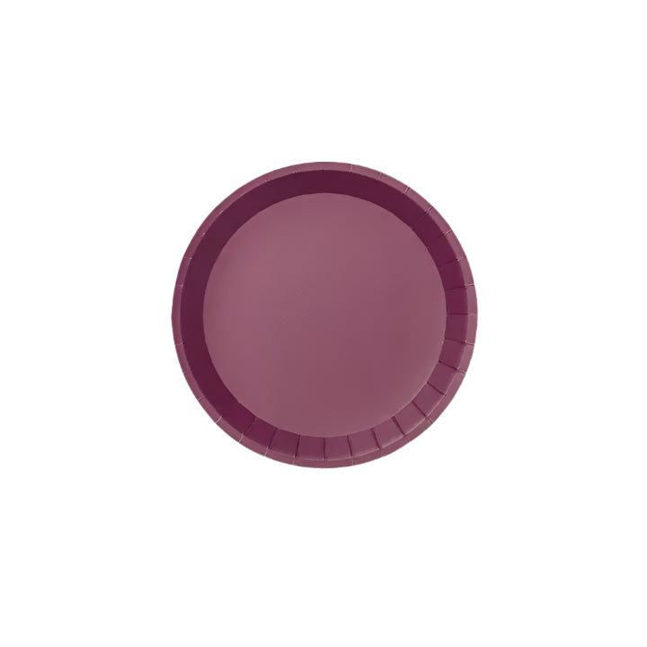 Plum Small Paper Party Plates (10 per Pack)