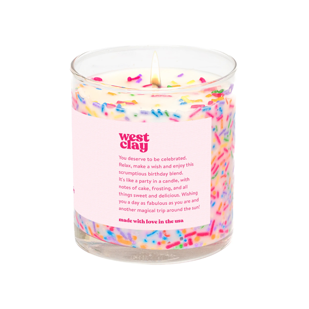 OMG Birthday Sprinkle Candle