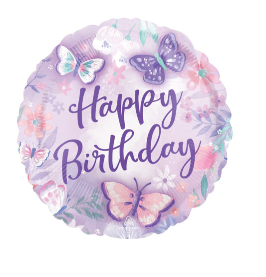 Standard Flutters Happy Birthday Balloon