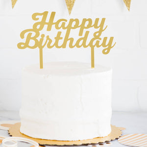 Basic Happy Birthday 
 Cake Topper