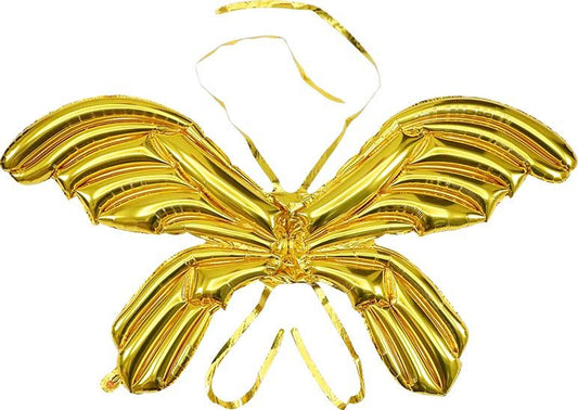 47" Angel Wings Gold Balloon (Air Only)