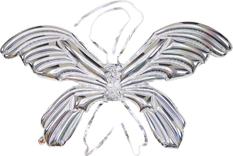 47" Angel Wings Iridescent Balloon (air only)