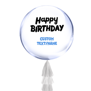 Personalized Clear Jumbo Balloon