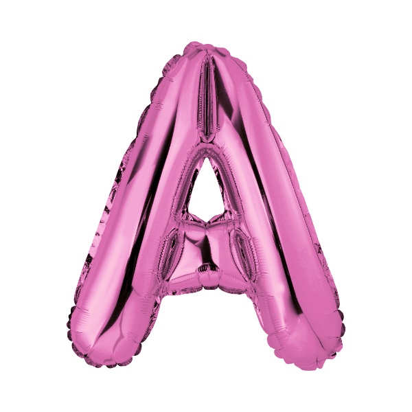 Pink Mylar Letters