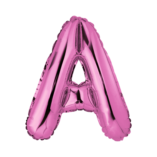 Pink Mylar Letters