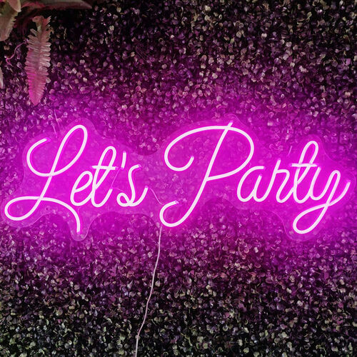 "Let's  Party" LED Sign