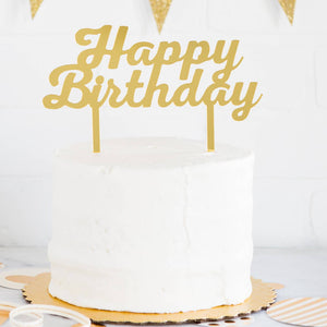 Basic Happy Birthday 
 Cake Topper