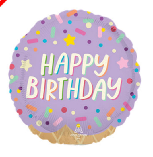 Ice Cream Birthday Sprinkles Balloon