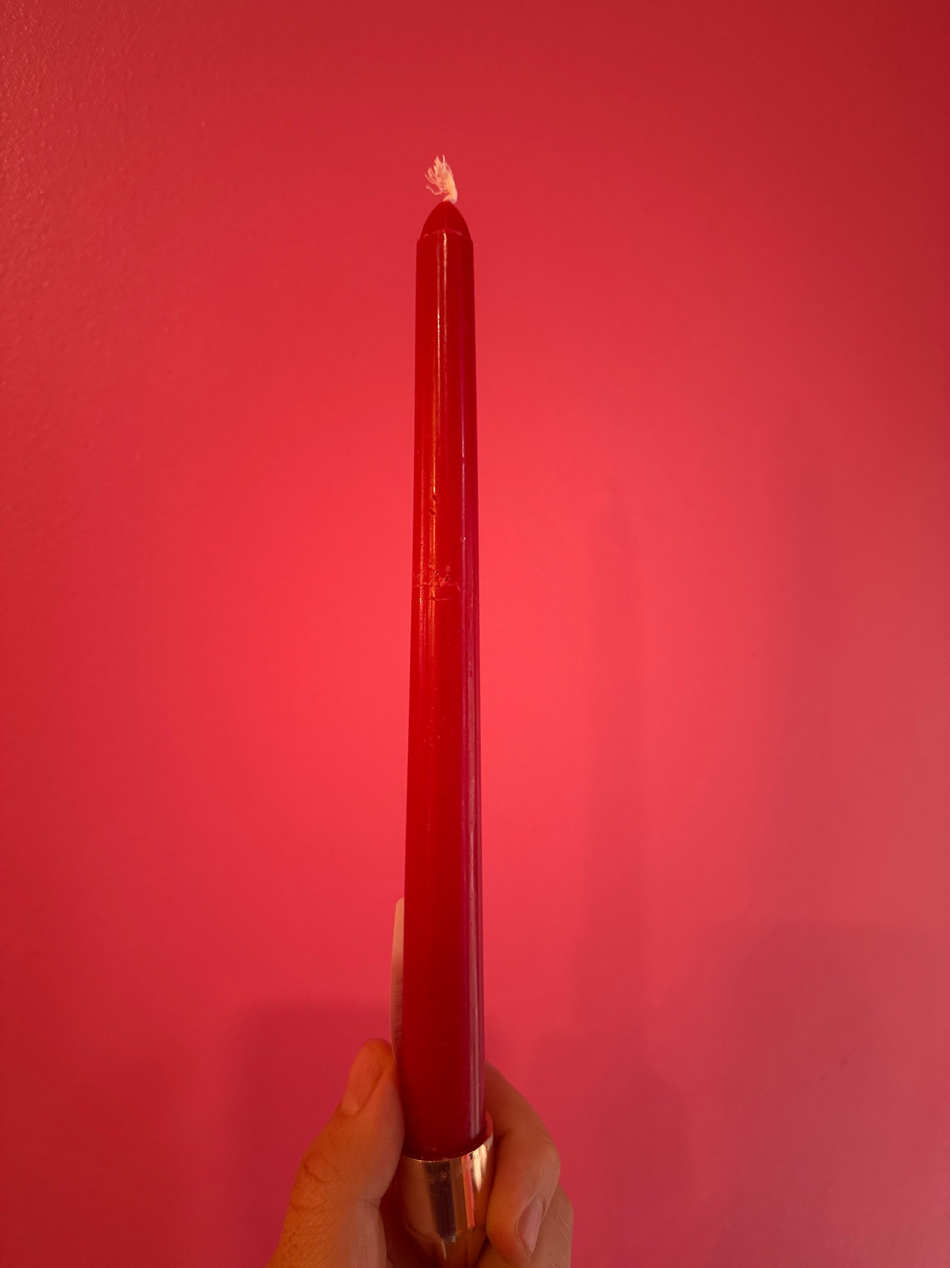 Red Taper Candle