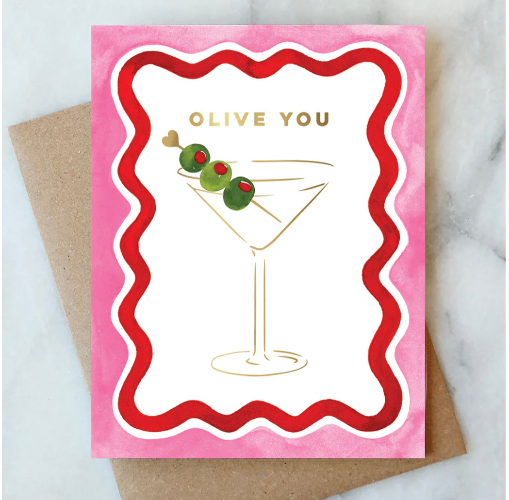 Olive You Love Card