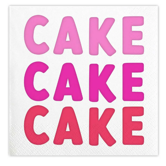 Beverage Napkins - Cake Cake Cake