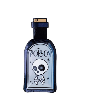 Poison Bottle Mini Paper Plates