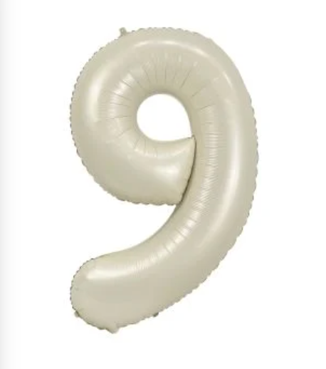 Helium Cream Mylar Number