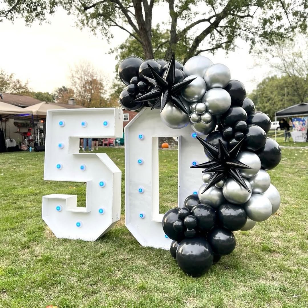 Two Marquees w/ Balloons