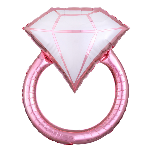 Blush Wedding Ring Balloon