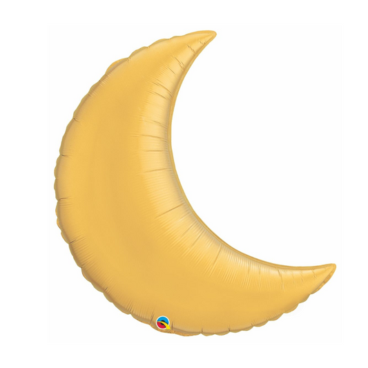 Crescent Moon 35" Metallic Gold Flat Balloon