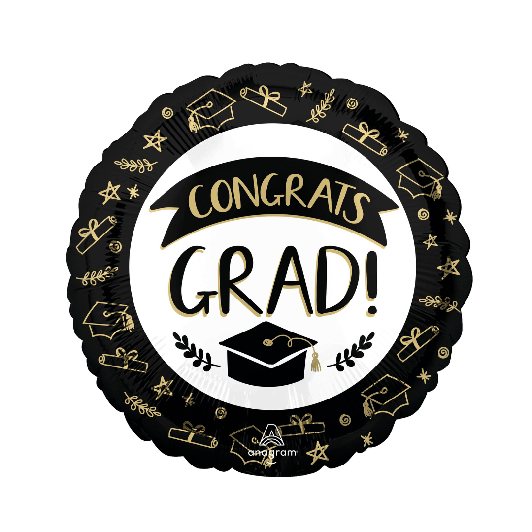 Standard Sketched Congrats Grad Balloon