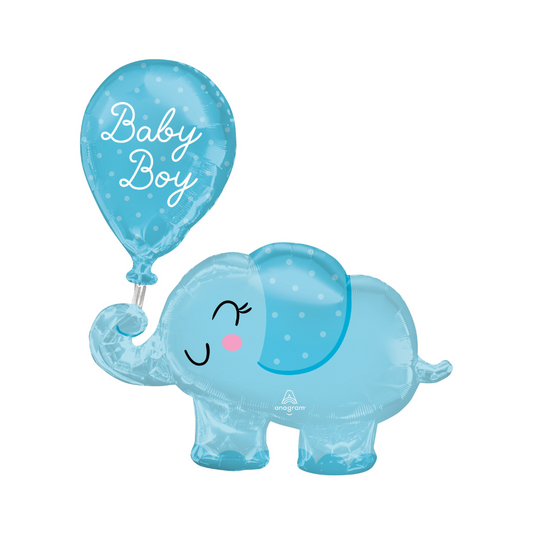 SuperShape Baby Boy Elephant Balloon