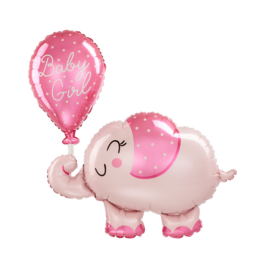 SuperShape Baby Girl Elephant Balloon