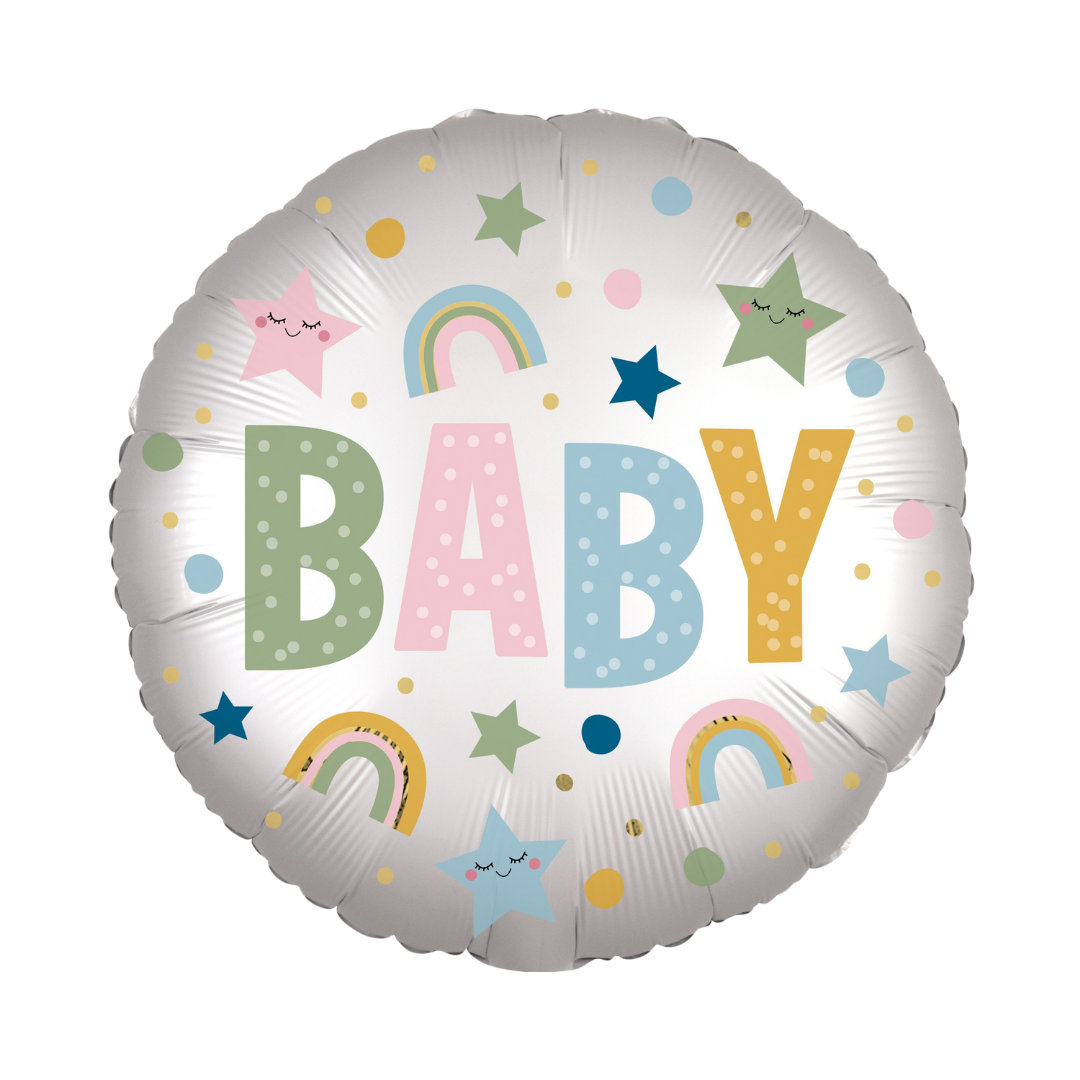 18" Satin Natural Baby Balloon