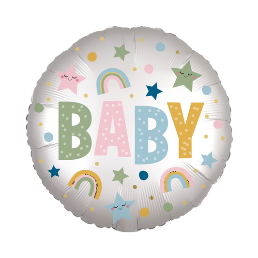 18" Satin Natural Baby Balloon