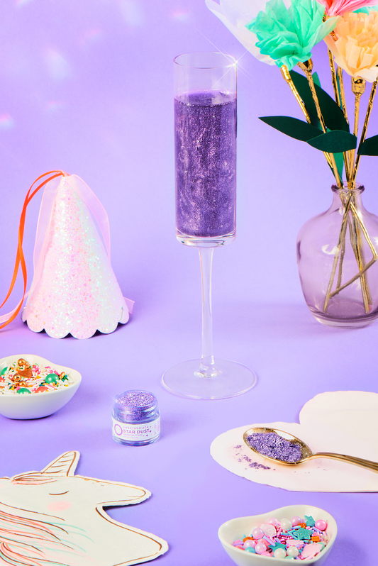 PRETTY PURPLE | Star Dust Edible Drink Glitter 4g jar
