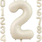 Helium Cream Mylar Number