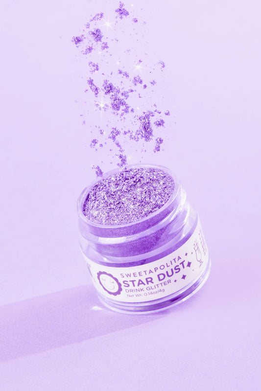 PRETTY PURPLE | Star Dust Edible Drink Glitter 4g jar