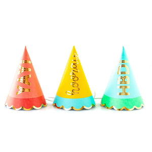 HBD708-Hip Hip Hooray Party Hats
