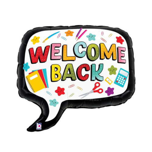 Welcome Back Speech Bubble