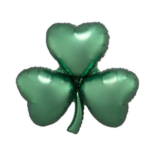 SuperShape Satin Emerald Shamrock Balloon