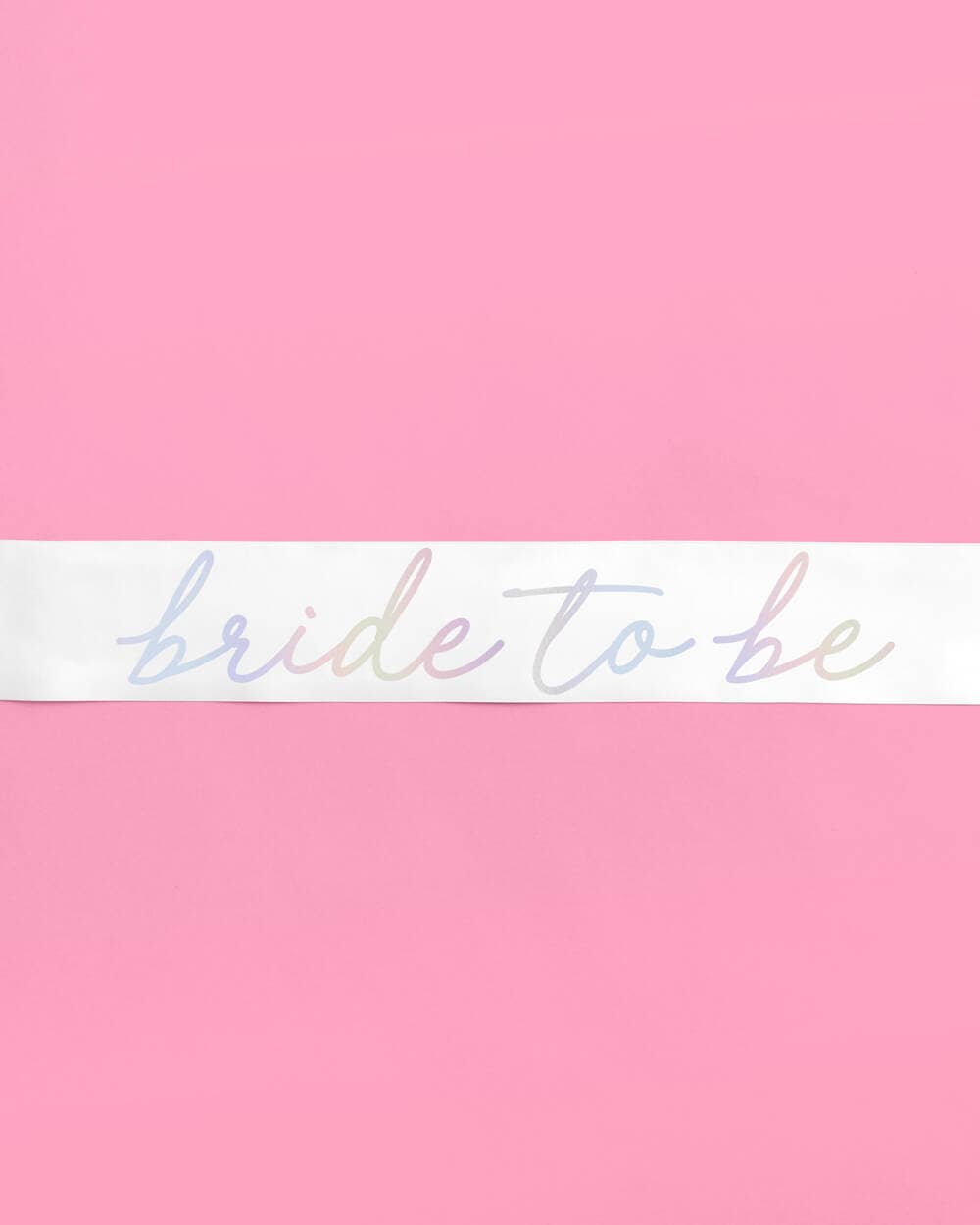 White Bride To Be Sash, Bachelorette Accessory, Bridal