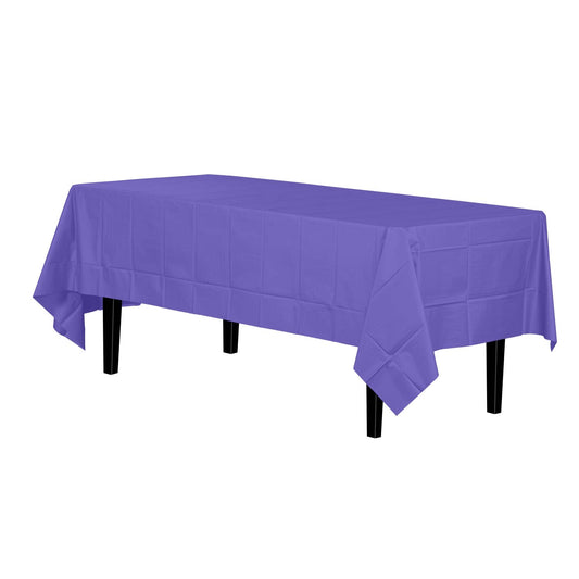 Plastic Tablecloth - Purple | 54x108In.