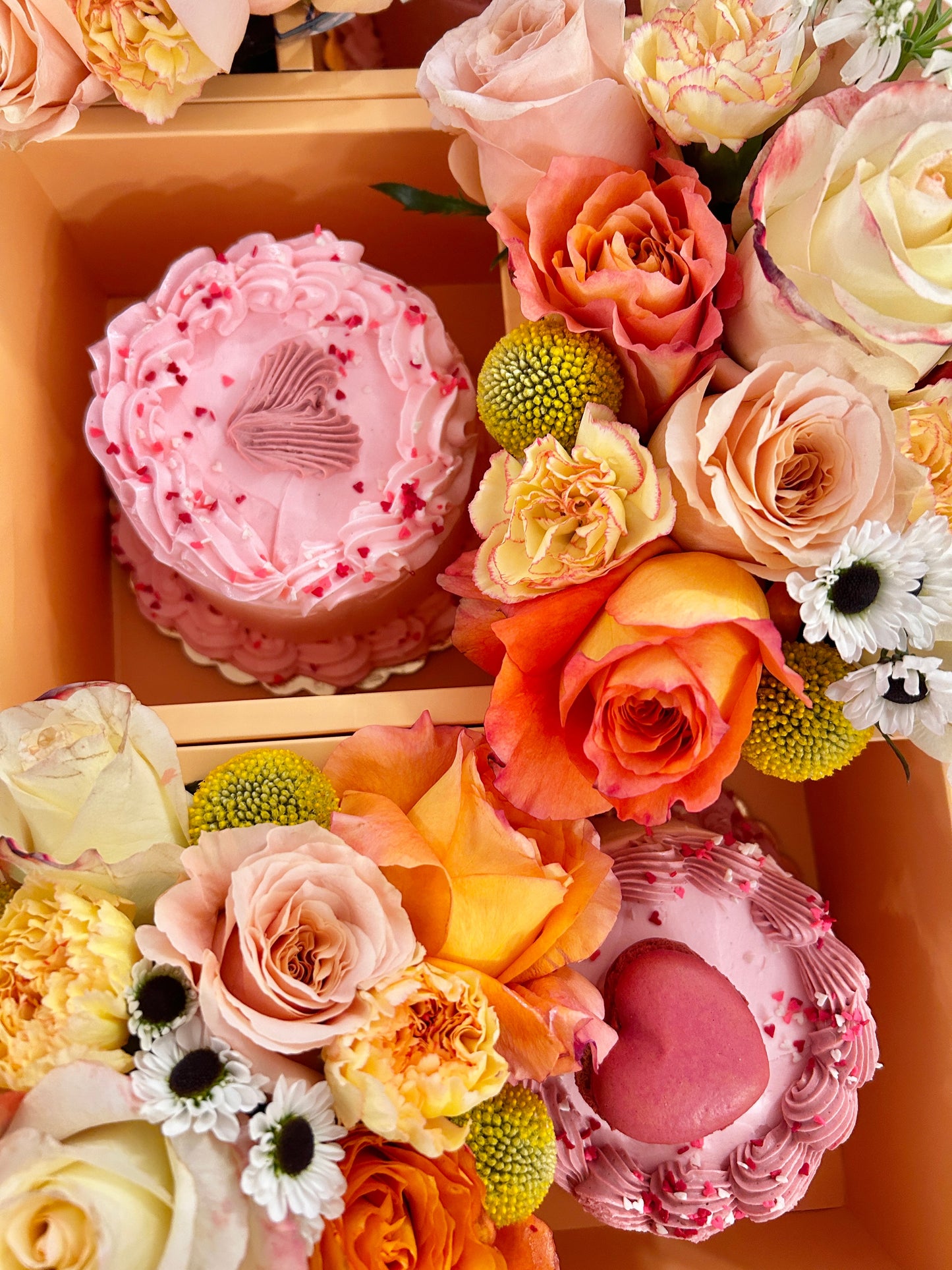 Valentines Flower and Cake Box Pre Order For Valentines Day (Lola's Eatery x Party on Butler)