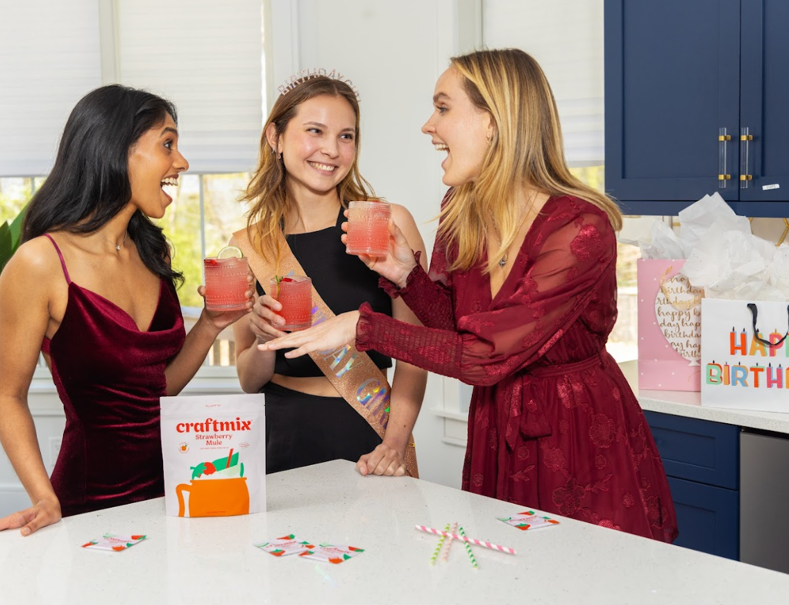 Strawberry Mule Cocktail / Mocktail Mixer