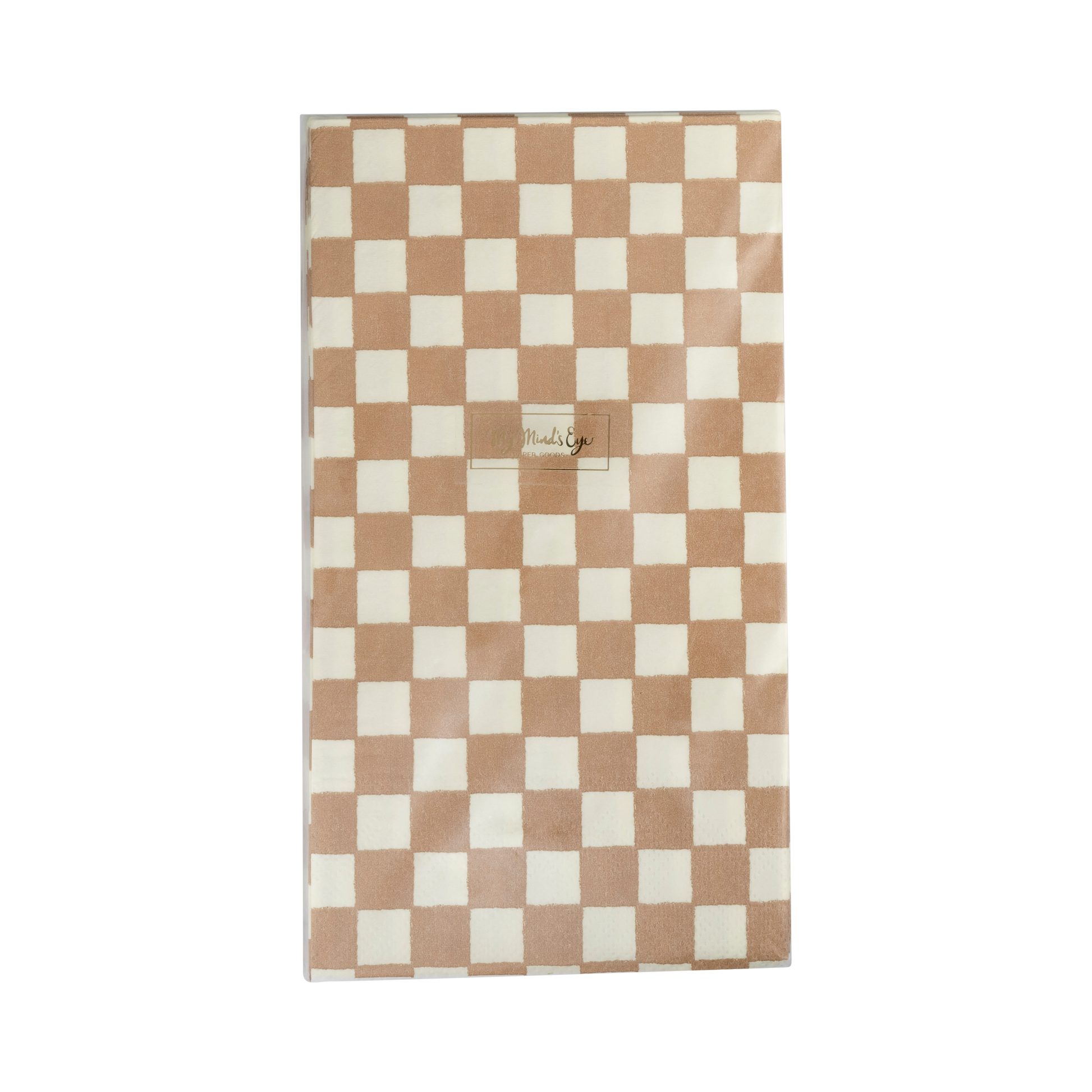 Gingerbread Checked Dinner Napkin