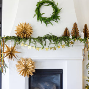 Christmas Memories Metal Stars Banner