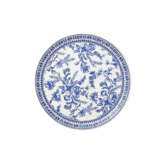 French Toile Large Paper Party Plates (10 per Pack)