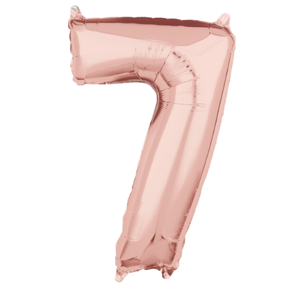 Helium Filled Pink Number Balloons