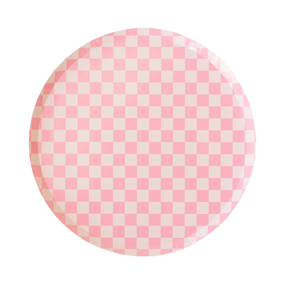 Check It! Dessert Plates - 8 Pk. - 11 Color Options: Cherry Crush