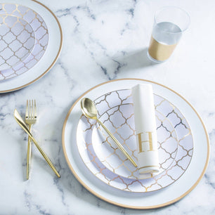 Chic Round Gold Spoons | 20 Pieces