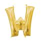 Helium Filled Gold Mylar Letter