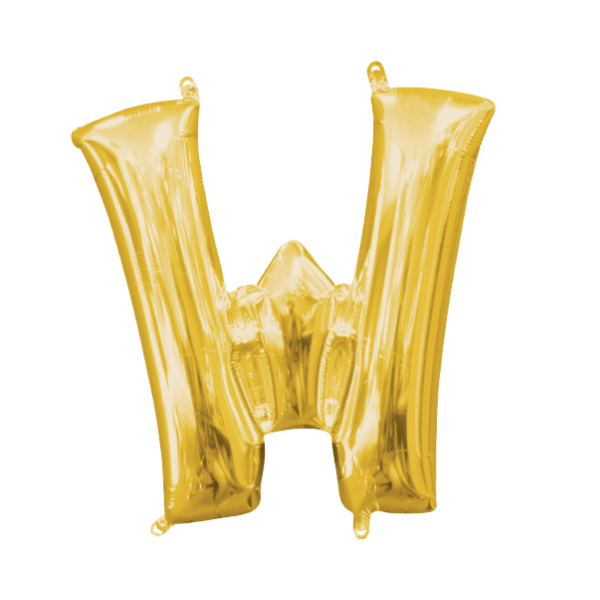 Helium Filled Gold Mylar Letter