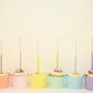 Single Glitter Beeswax Candles: multiple colors