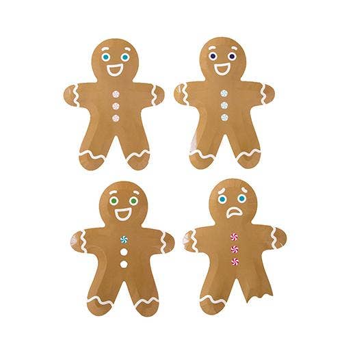 Gingerbread Dessert Plates, Mixed Pack - 8 Pk.