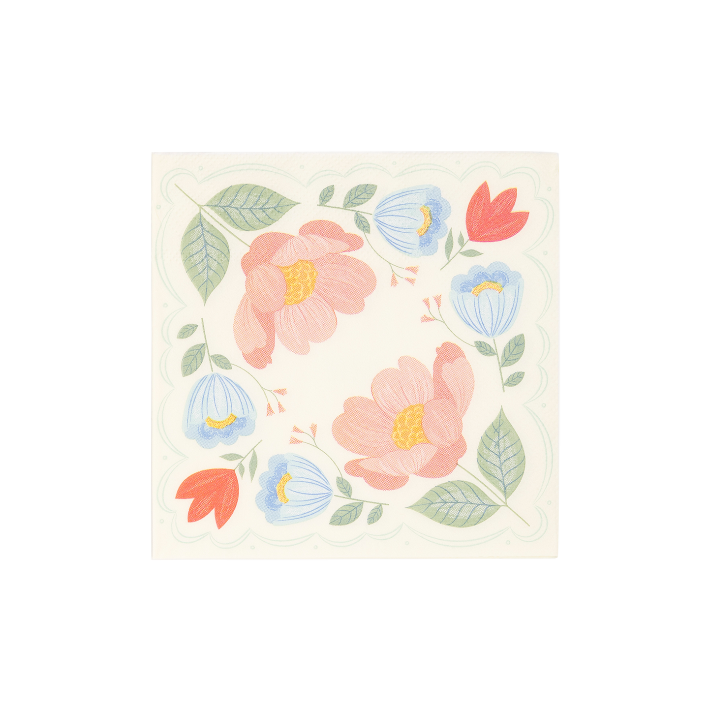 SPR1039 - Floral Corner Napkins