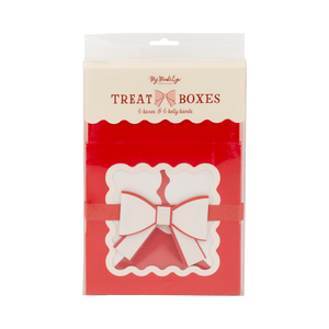 Red Bow Ric Rac Cookie Box