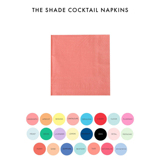 Shades Cocktail Napkins - 20 Pk. - 23 Color Option: Seafoam